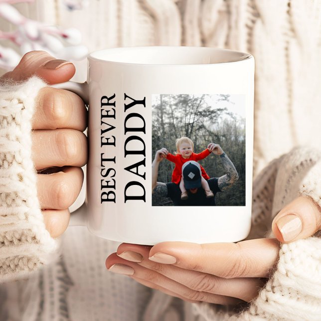 Best Daddy Ever Photo Mug, Custom Father birthday  Large Coffee Mug (Creator Uploaded)