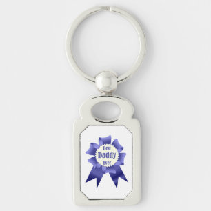 Best Daddy Ever winner award ribbon for Father Key Ring