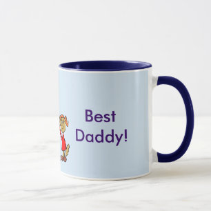 Best Daddy Father's Day Father Daughter Cartoon Mug