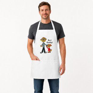 Best Daddy Father's Day Father Daughter Cartoon Standard Apron