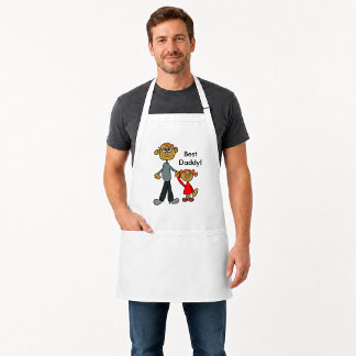 Best Daddy Father's Day Father Daughter Cartoon Standard Apron