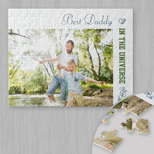 Best Daddy in the Universe - Custom Photo Jigsaw Puzzle
