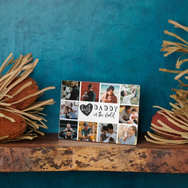 Best Daddy In The World 10 ImaeCollage Plaque (Side)