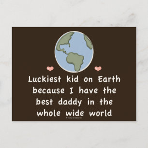 Best Daddy In The World Kid Postcards