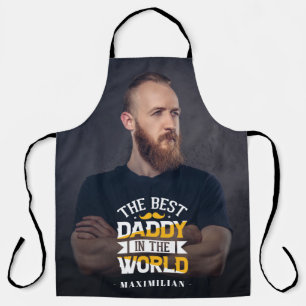Best daddy in the world name & photo apron