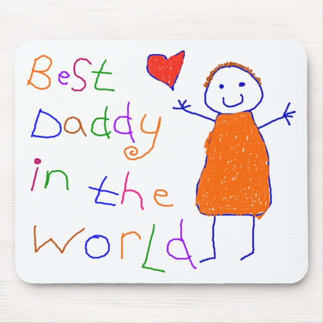 Best Daddy in World Mouse Pad (Front)