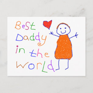 Best Daddy in World Postcard