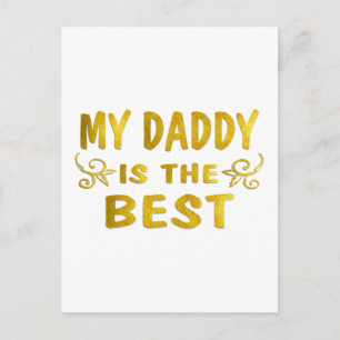 Best Daddy Postcard