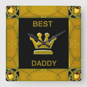 Best Daddy Square Wall Clock