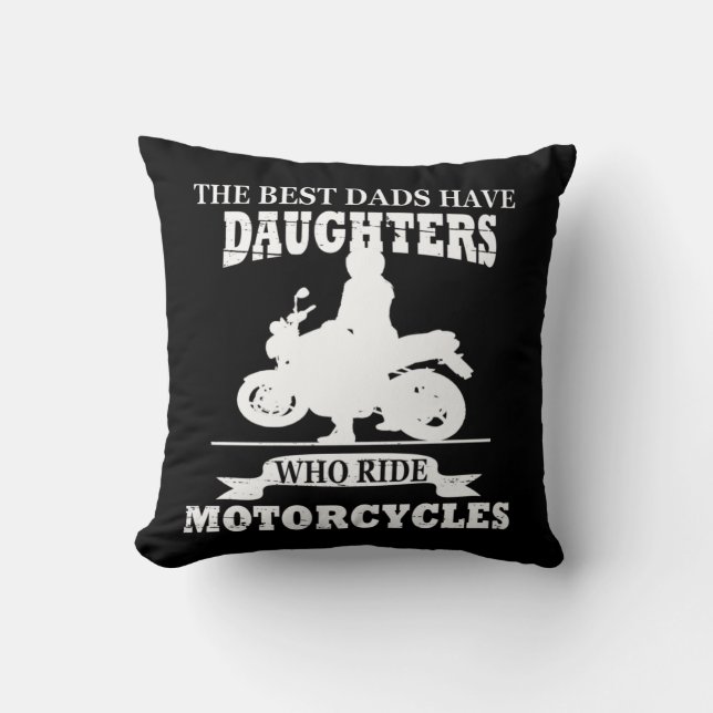 best dads daughter ride motorcycle cushion (Front)