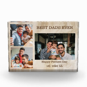 Best Dads Ever 3 Photo Fathers Day Gift