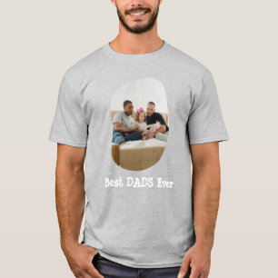 Best DADS Ever LGBTQ upload your family photo T-Shirt
