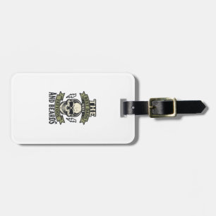Best Dads Have Tattoos and Beards Skull Shirt_1 Luggage Tag