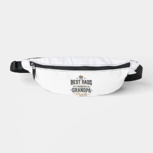 Best Dads Promoted to Grandpa Vintage Shirt Design Bum Bags