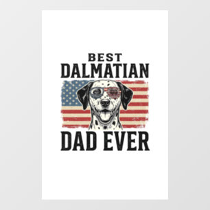 Best Dalmatian Dad Ever Patriotic Dog Shirt Design