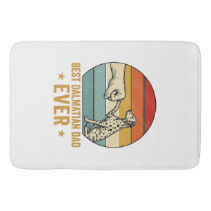 Best Dalmatian Dad Ever Vintage Fist Bump Shirt_1 Bath Mat