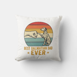 Best Dalmatian Dad Ever Vintage Fist Bump Shirt_1 Cushion
