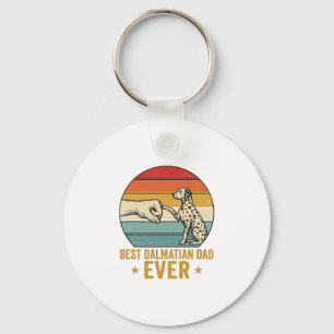 Best Dalmatian Dad Ever Vintage Fist Bump Shirt_1 Key Ring