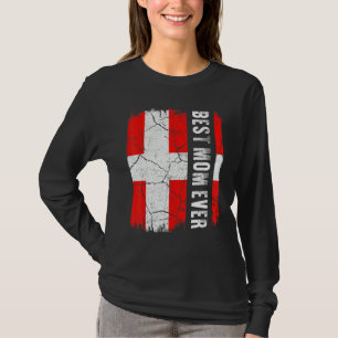 Best Danish Mom Ever Denmark Flag Mother's Day T-Shirt