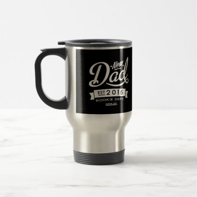Best Dark New Dad 2015 Travel Mug (Left)