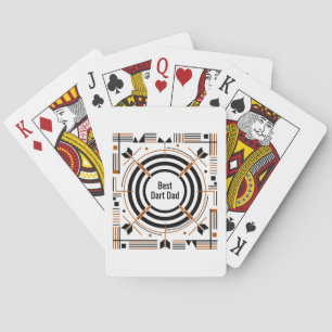 Best Dart Dad – Happy Father’s Day Playing Cards