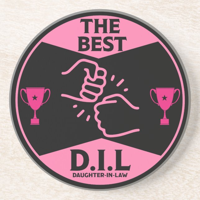 Best Daughter-In+law Gifts Coaster (Front)