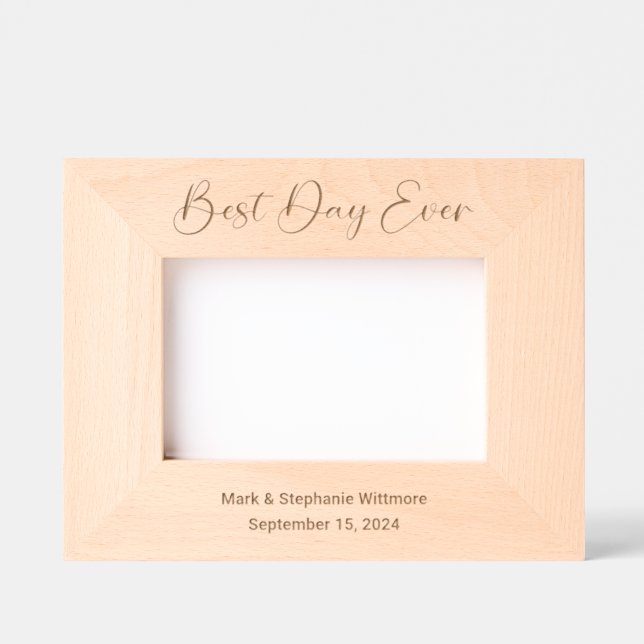 Best Day Ever 6x4 Customisable Photo Frame Picture (Front)