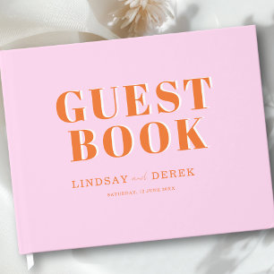 Best Day Ever! Bold Font Wedding  Guest Book