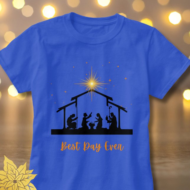 Best Day Ever Christian Christmas Nativity Jesus T-Shirt (Creator Uploaded)
