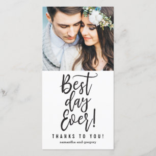 Best Day Ever EDITABLE COLOR Thank You Cards