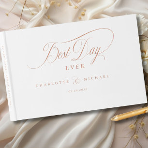 BEST DAY EVER! Elegant, Wedding Guest Book