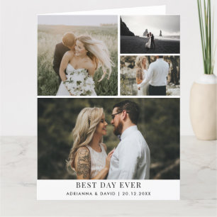 Best Day Ever Married Couple Thank You Photo