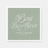 Best Day Ever Modern Minimalist Wedding