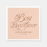 Best Day Ever Modern Minimalist Wedding