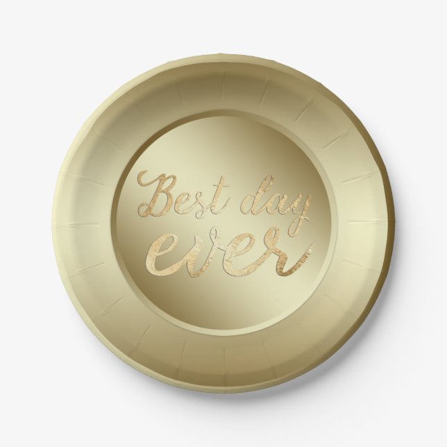Best Day Ever Paper Plate (Front)