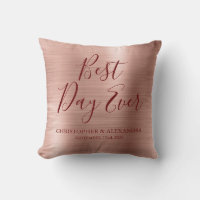 Best Day Ever Rose Gold Blush Pink Wedding