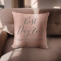 Best Day Ever Rose Gold Blush Pink Wedding