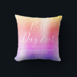 Best Day Ever Rose Rainbow Wedding Cushion<br><div class="desc">Best Day Ever Wedding Modern Girly Modern and Elegant Metallic Gold,  Pink and Purple Ombre Rainbow Pastel Party Pillow which is perfect for an elegant Wedding or Bridal Shower. This party pillow is perfect for a Bridal Shower Wedding Gift. If you need additional matching items,  please contact the designer.</div>