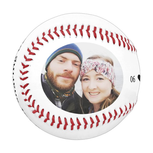Best Day Ever Thank You Wedding Favour  Baseball (Back Right)