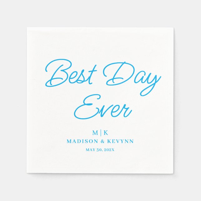 Best Day Ever | Wedding Napkins (Front)