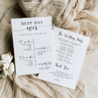 Best Day Ever Wedding Timeline Program
