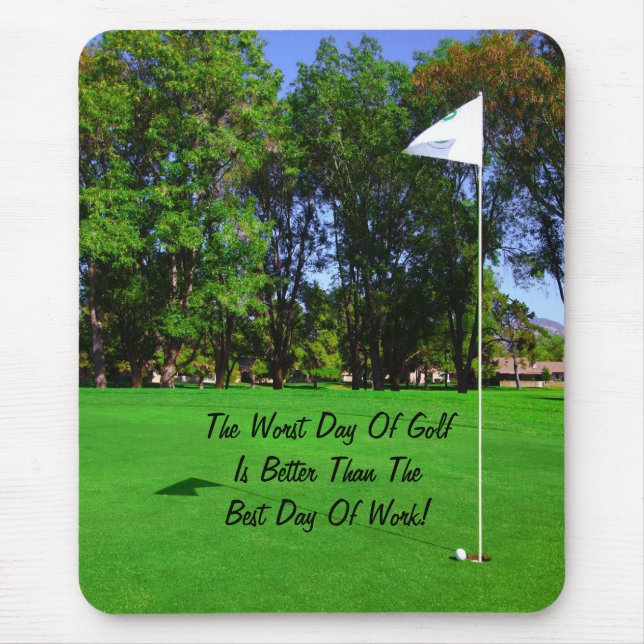 Best Day Golf Mousepad (Front)