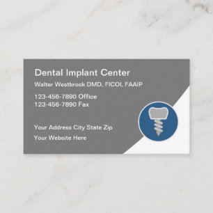 Best Dental Implant Service Business Cards