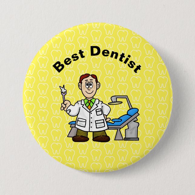 Best Dentist Button (Front)