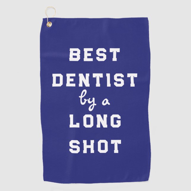Best Dentist Gift Golf Towel (Front)
