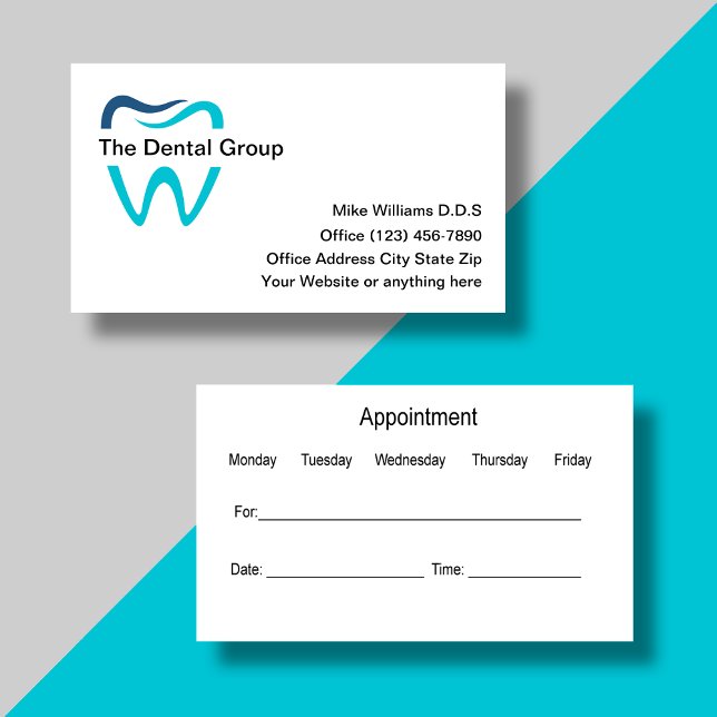 Best Dentist Office Appointment Business Cards (Creator Uploaded)
