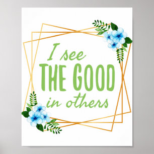 Best design for kind people who are worthy poster