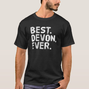 BEST DEVON EVER Funny Personalised Name Joke Gift  T-Shirt