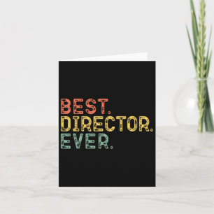 Best Director Ever Retro Vintage Gift Christmas Card