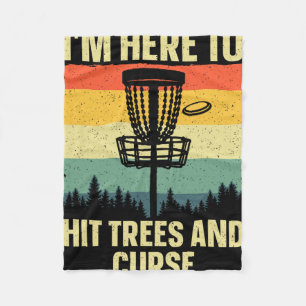 Best Disc Golf Art For Men Women Kids Disc Golfer  Fleece Blanket
